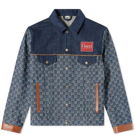 gucci denim men|Gucci denim jacket outlet.